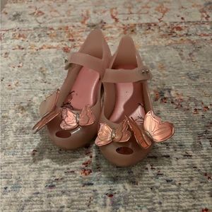 Mini Melissa pink butterfly shoes